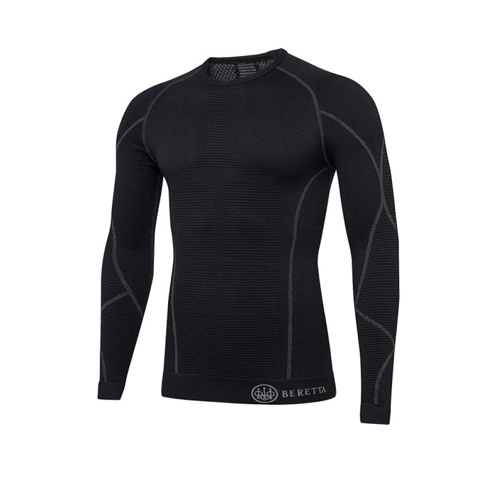 Beretta - Maglia Intima Body Mapping 3D Manica Lunga Black Ii (L-Xl)