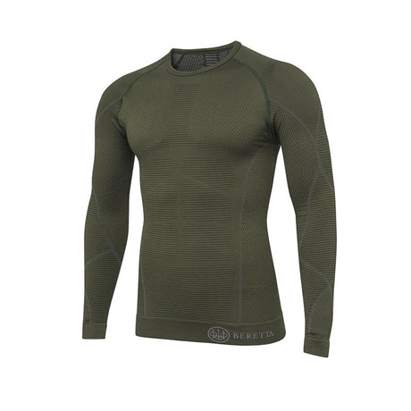 Beretta - Maglia Intima Body Mapping 3D Manica Lunga Green Moss Ii (L-Xl)
