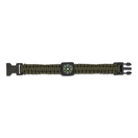 Bracciale - Paracord Con Bussola Verde