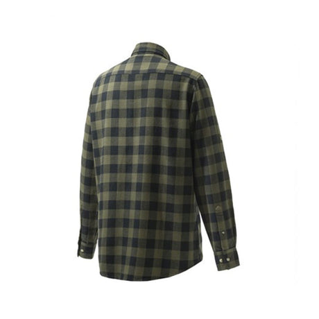 Camicia - Beretta Overshirt Zippered Pocket Green & Black Check
