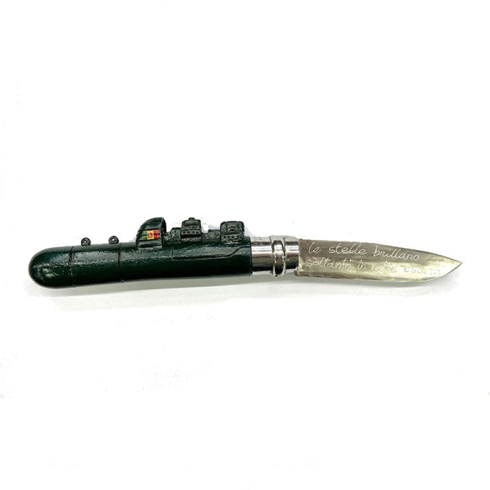 Coltello - Opinel N.10 Inox Con Manico Sommergibile Realizzato A Mano