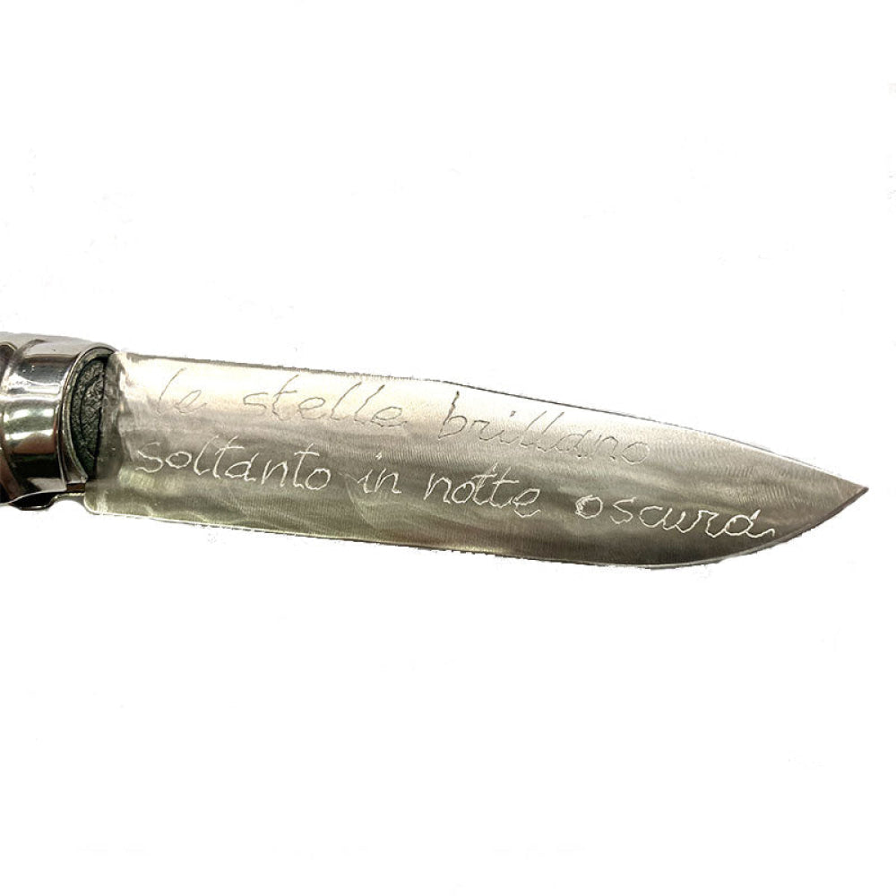 Coltello - Opinel N.10 Inox Con Manico Sommergibile Realizzato A Mano