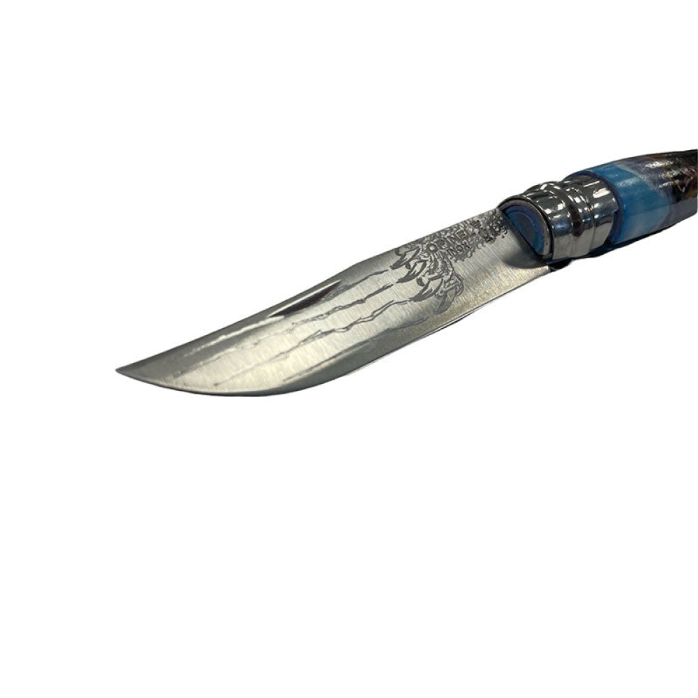 Coltello - Opinel N.9 Inox Realizzato A Mano Con Aerografo Scena Orso