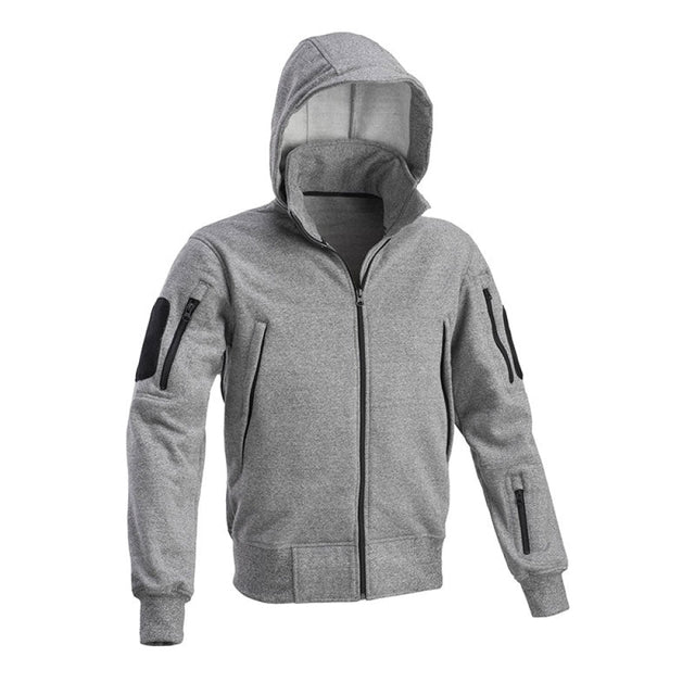 Defcon 5 - Felpone Con Cappuccio Grey Melange