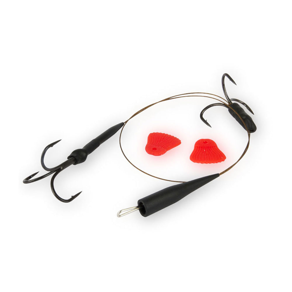 Fox Rage - Predator Kwik Change Paternoster Trace Barbed (Powerpoint Technology) Size 4 18Kg 40Lb