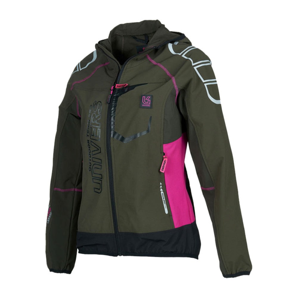 Giacca - Donna Univers Cardigan Outdoor Courmayeur Verde/Fucsia