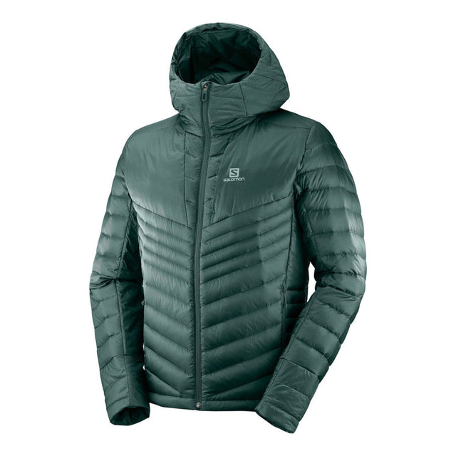 Giacca - Salomon Uomo Haloes Down Hoodie M Green Gables Jacket L