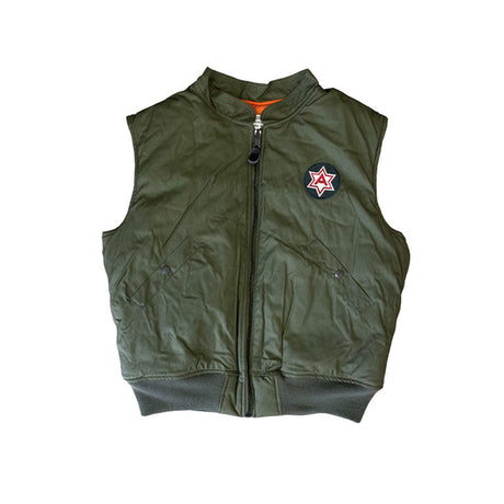 Gilet Trapuntato Da Volo (Verde Oliva)