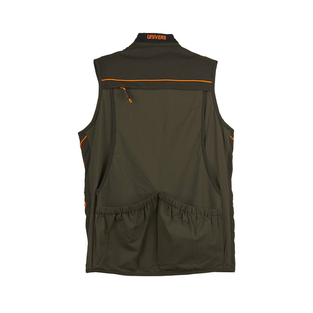 Gilet - Uomo Univers Caccia Alpi Elasticizzato Verde/Arancio