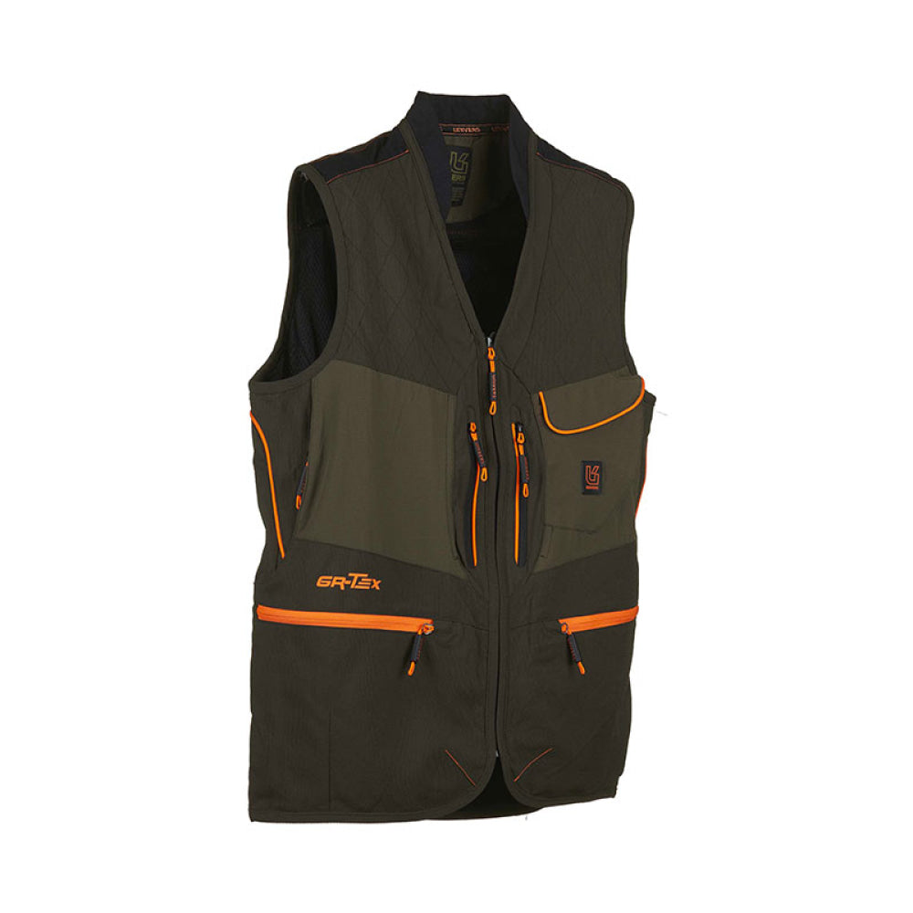 Gilet - Uomo Univers Caccia Alpi Elasticizzato Verde/Arancio