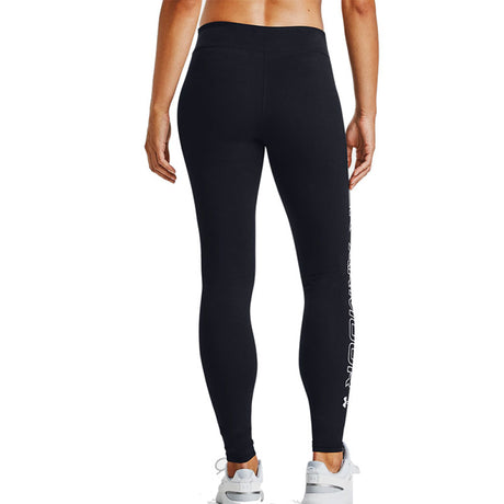 Leggings - Under Armour Donna Favorite Wordmark Black / White 001