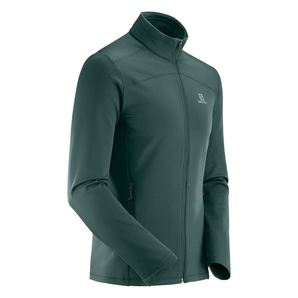 Maglia/Pile - Salomon Uomo Discovery Lt Fz M Green Gables Midlayer Jacket