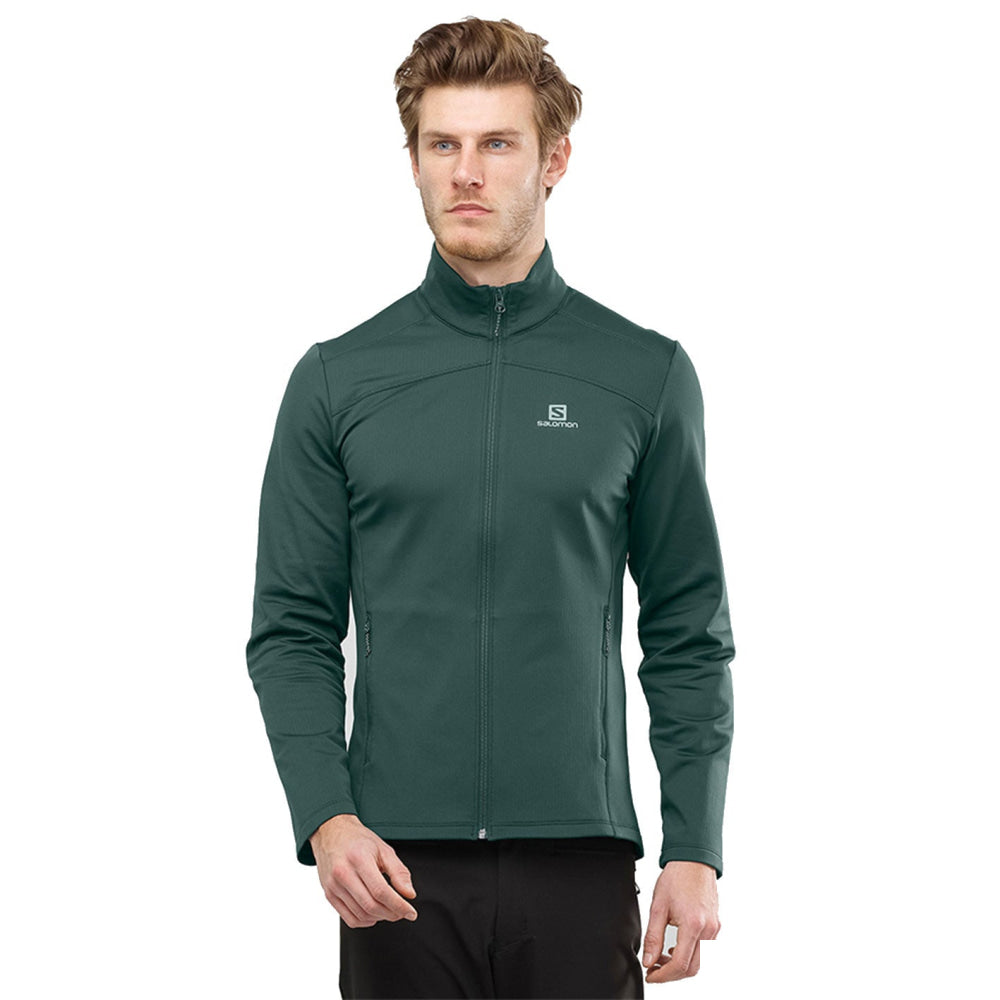 Maglia/Pile - Salomon Uomo Discovery Lt Fz M Green Gables Midlayer Jacket