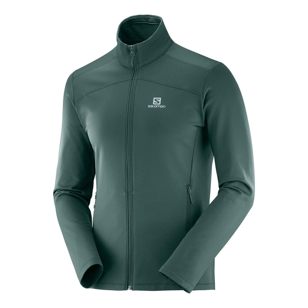 Maglia/Pile - Salomon Uomo Discovery Lt Fz M Green Gables Midlayer Jacket L