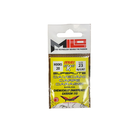 Milo - Carbon 110 Superlite Series ’K’ 20 Hooks / Size 23 Dg 0 007