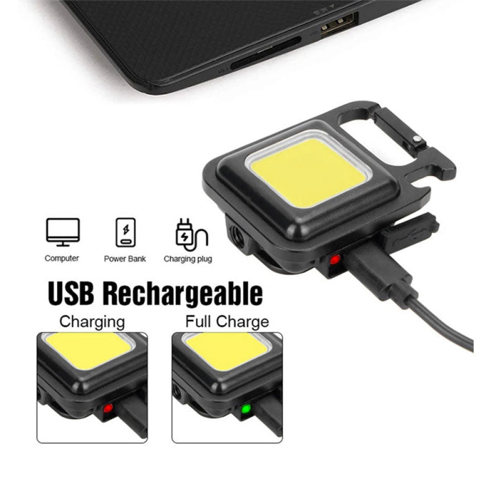 Mini Torcia Cob Multifunzione Ricaricabile