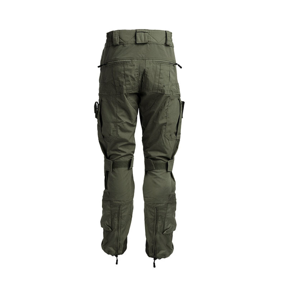 Nerg Openland - Pantalone Combat Con Ginocchiere Morbide Od Green