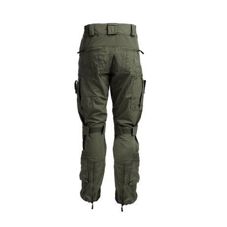 Nerg Openland - Pantalone Combat Con Ginocchiere Morbide Od Green