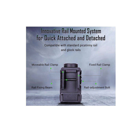 Nextorch - Wl22G Gunlight W/Green Laser Ricaricabile 650 Lumens Led
