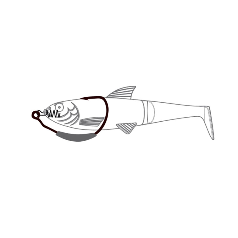 Omtd - Oh2400W Big Swimbait Weighted Hook
