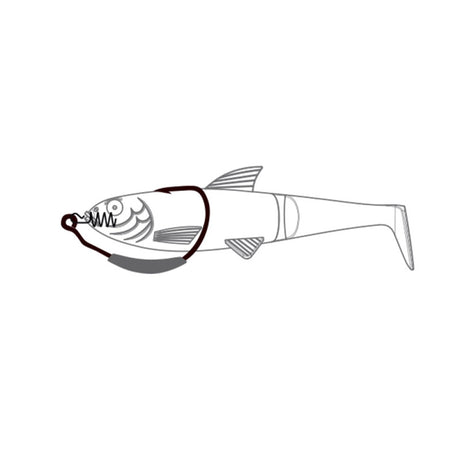Omtd - Oh2400W Big Swimbait Weighted Hook