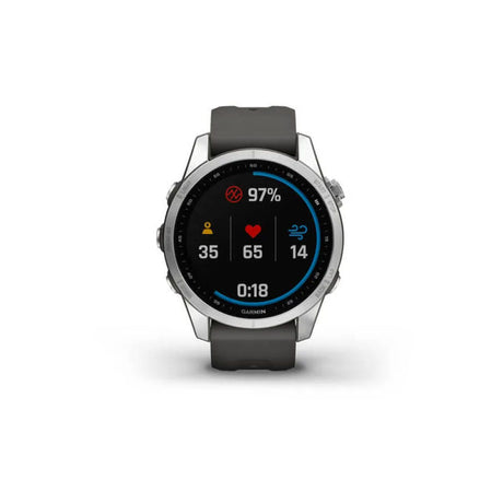 Orologio - Garmin Fēnix® 7S – Standard Edition Silver Con Cinturino Graphite