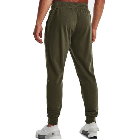 Pantalone - Under Armour Uomo Jogger Rival Terry Marine Od Green / Onyx White 390