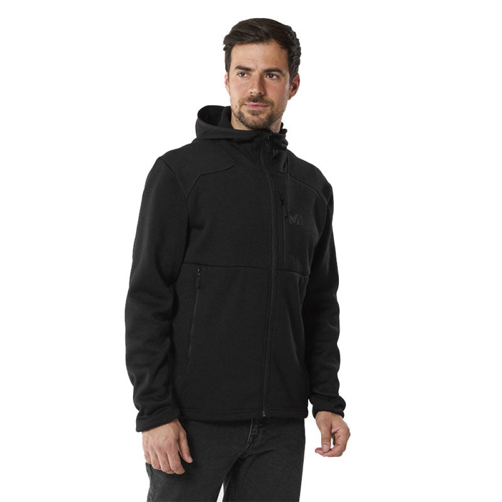 Pile Uomo - Millet Tribeni Hoodie M 0247 Black-Noir