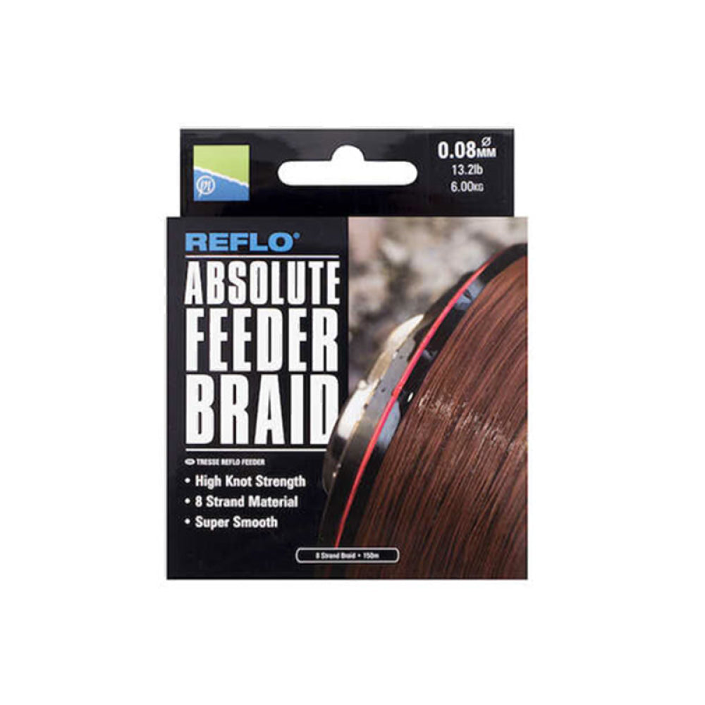 Preston - Reflo Absolute Feeder Braid 150M 0.10Mm 15.8Lb 7.20Kg