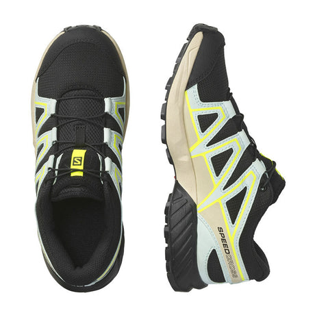 Salomon - Bimbo/A Speedcross J Black / Bleached Aqua Sand