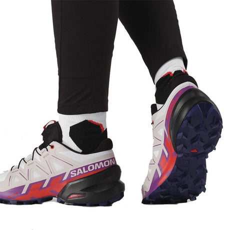 Salomon - Donna Speedcross 6 W White / Sparkling Grape Fiery Red