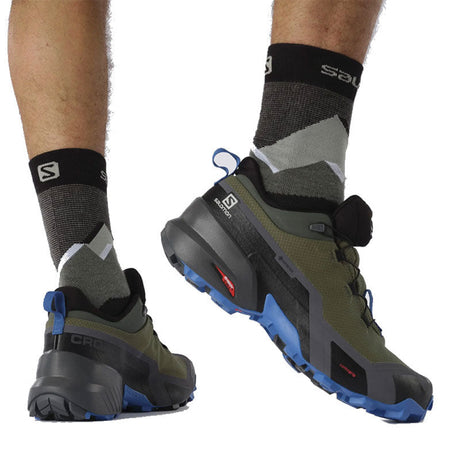 Salomon - Uomo Cross Hike Gtx Olive Night / Magnet Sky Diver