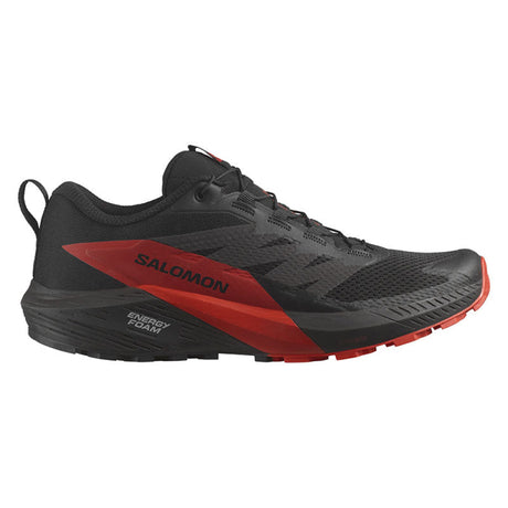 Salomon - Uomo Sense Ride 5 Black / Fiery Red 41 1/3