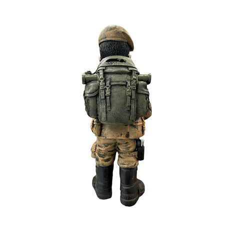 Statuetta Soldato American Corps Minigun 29Cm