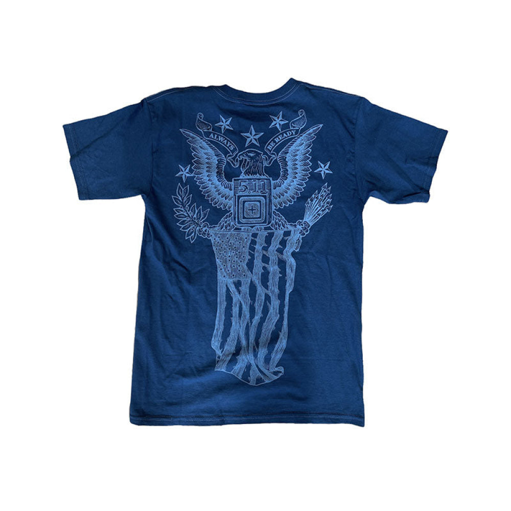 T-Shirt - 5.11 S/S Logo T-Proud Bird 707 Harbor Blue