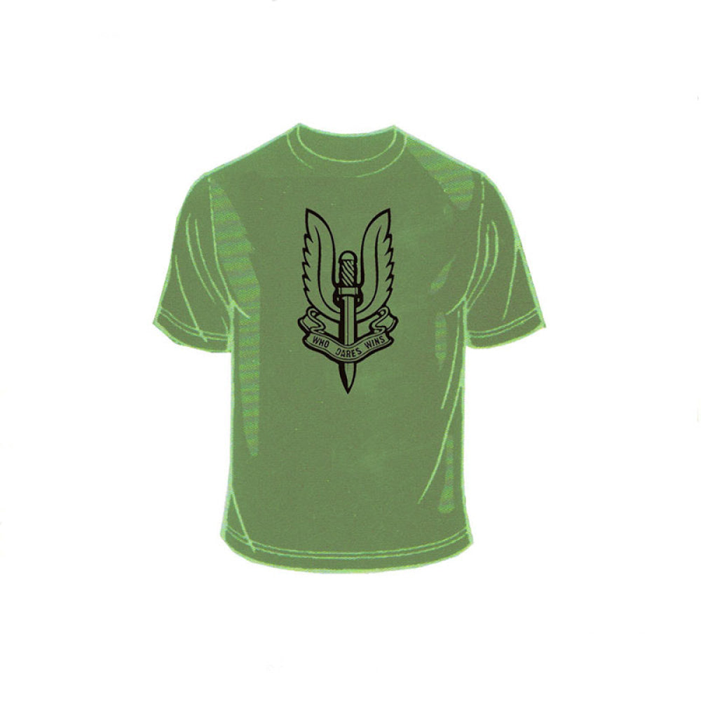 T-Shirt - Sas Special Air Service Inglesi Verde S