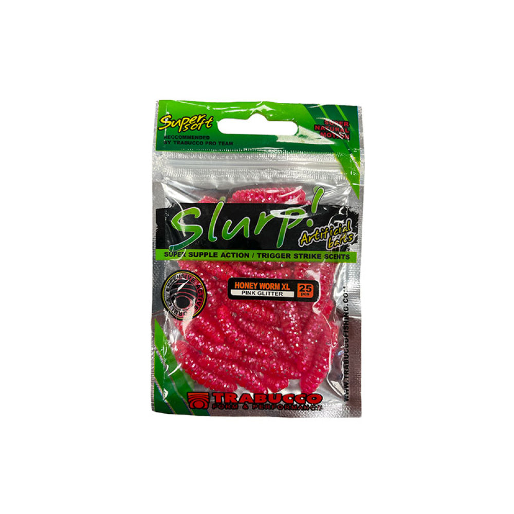 Trabucco - Slurp! Honey Worm Xl Pink Glitter (25Pz)