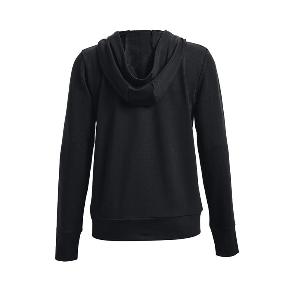 Under Armour - Donna Rivel Terry Fz Hoodie Black / White 001