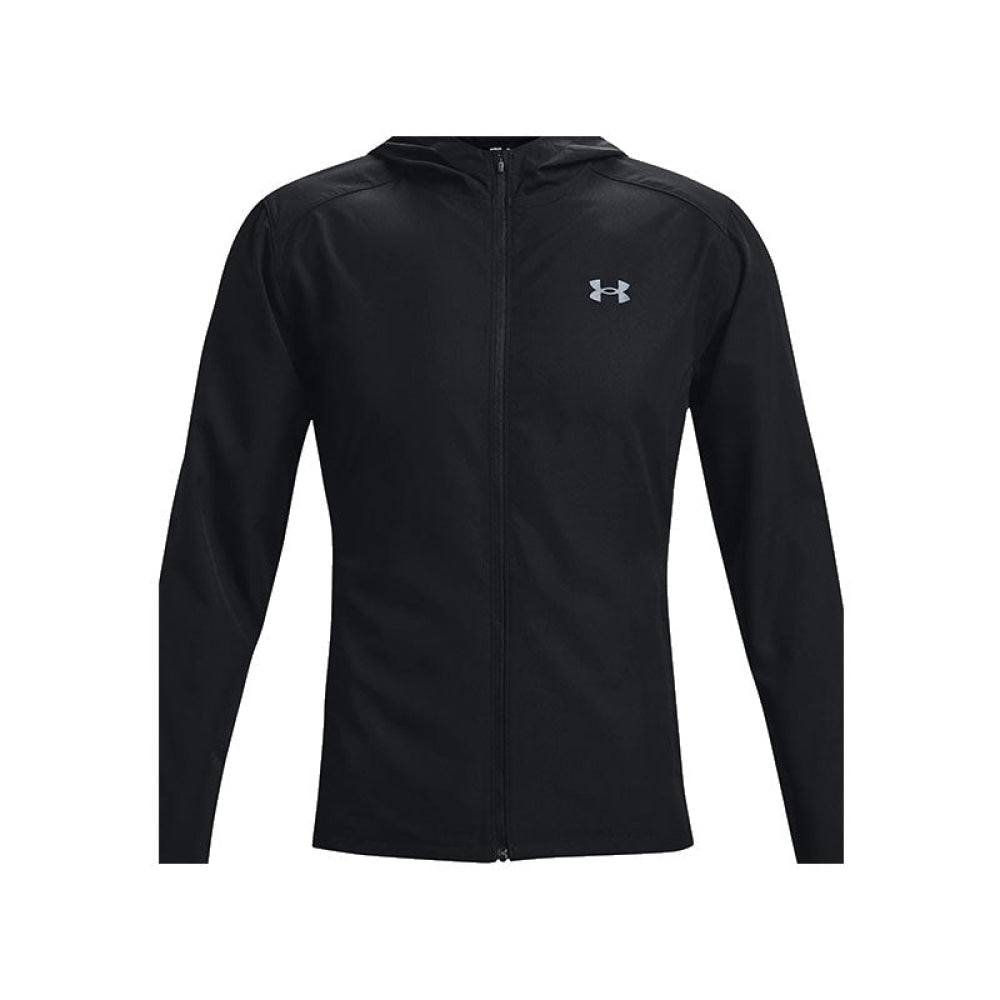 Under Armour - Giacca Outrun The Raing Black / Reflective Xxl