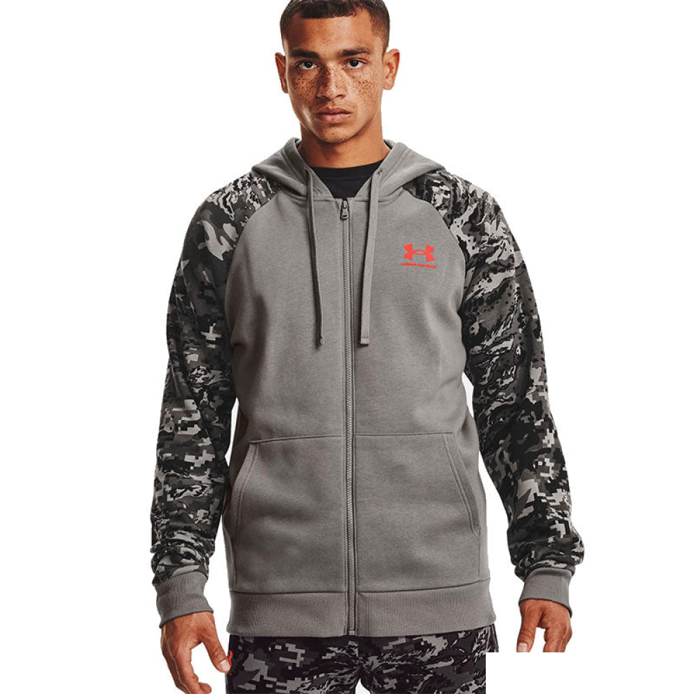 Under Armour - Uomo Felpa Rival Fleece Camo Script Full Zip