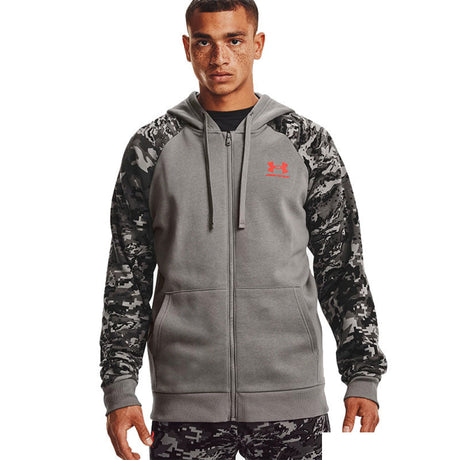 Under Armour - Uomo Felpa Rival Fleece Camo Script Full Zip