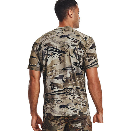 Under Armour - Uomo Ua Iso-Chill Brushline Ss Camo Barren Camo / Black-999