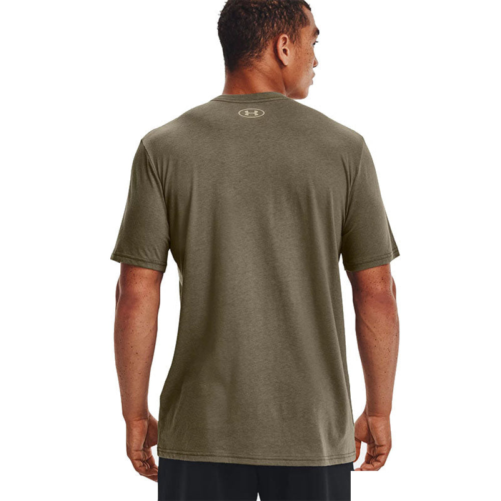 Under Armour - Uomo Ua Logo Grid Short Sleeve Tent / Khaki Gray
