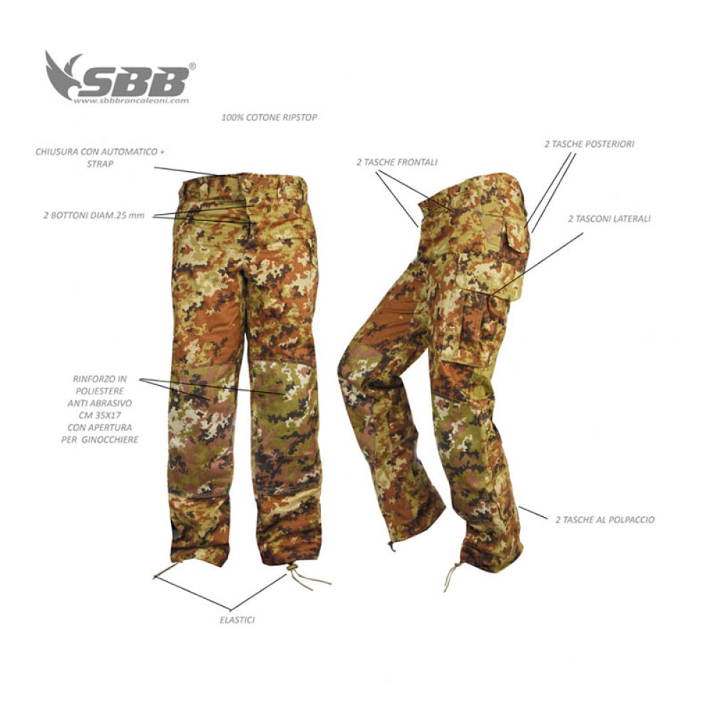 Uniforme - Sbb Cbt 100% Cot. Rip Stop Vegetata Mod.2019