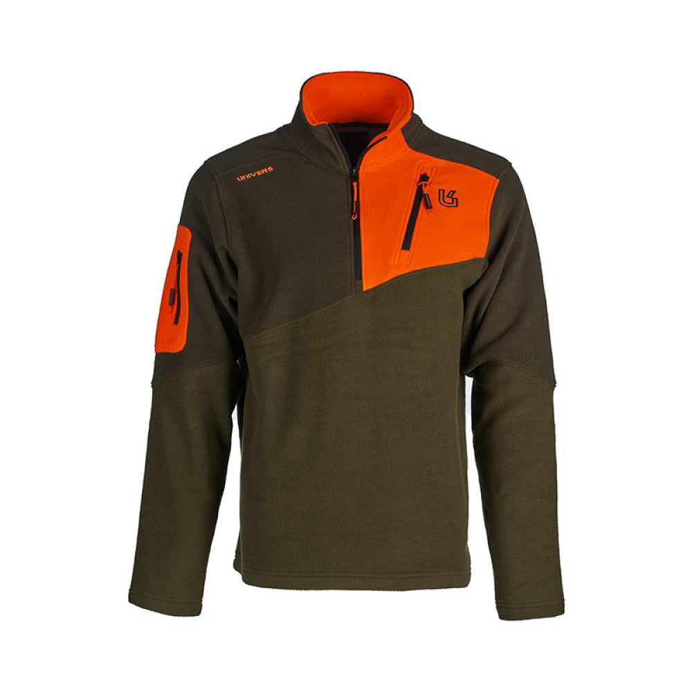 Univers - Pile Lupetto Caccia Lince Verde/Arancio