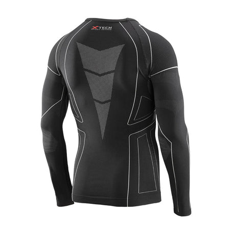 X Tech - Maglia Race 3 Manica Lunga Girocollo Nero