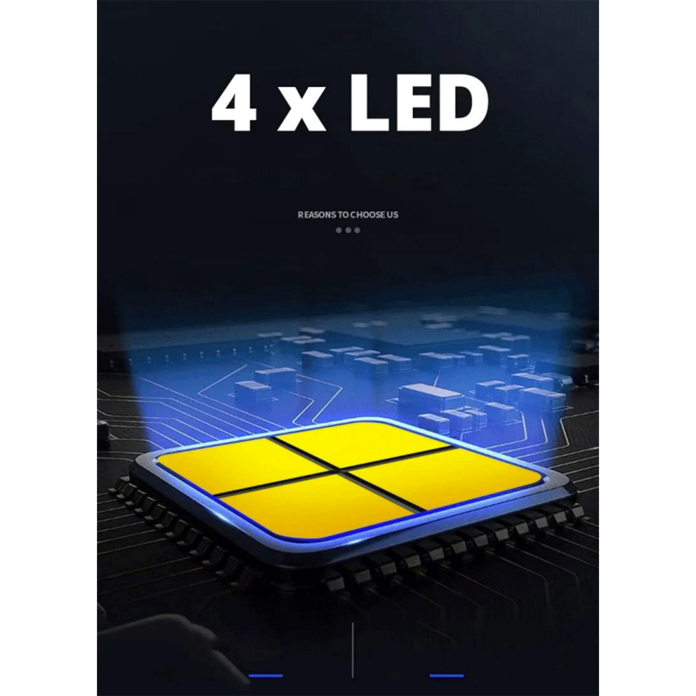 HIGH LIGHTING 4 LED TORCH