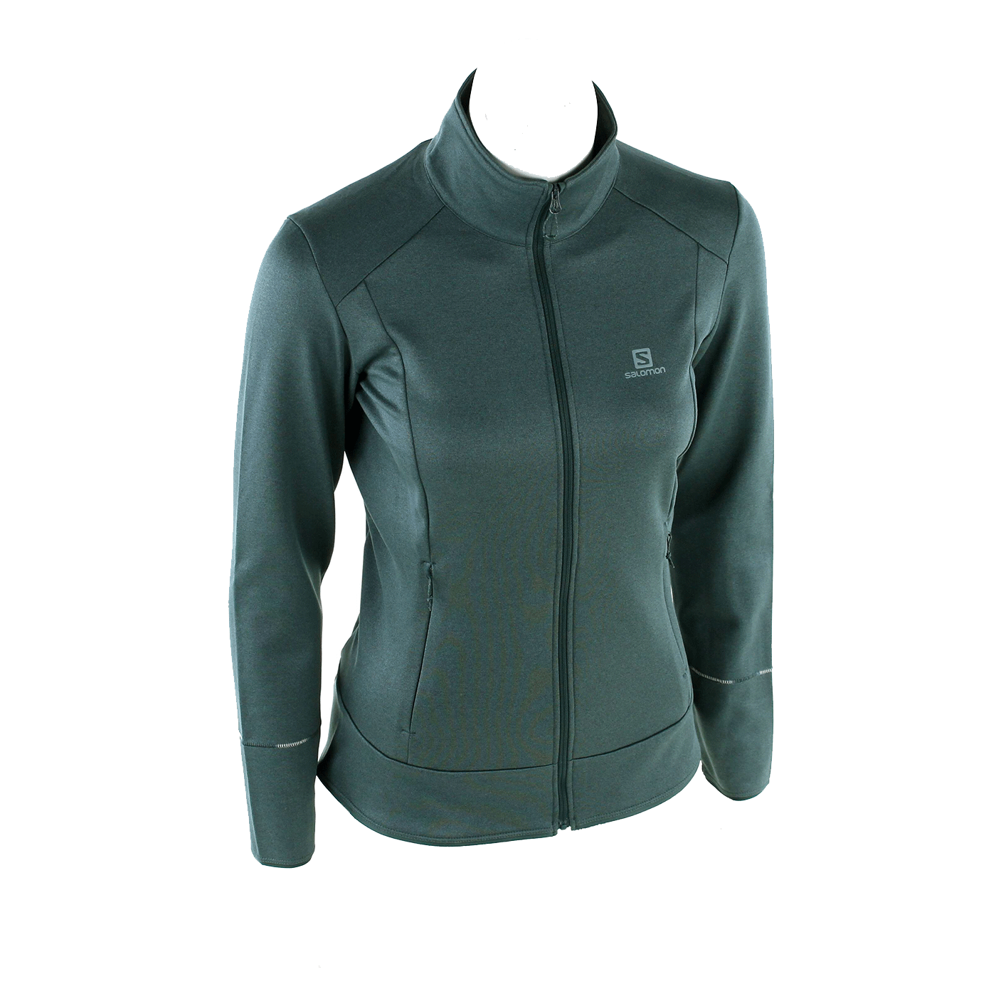 SWEATER/FLEECE - SALOMON - WOMAN - DISCOVERY FZ W Green Gables MIDLAYER JACKET
