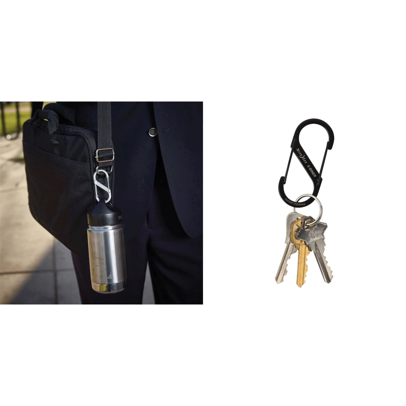 NITEIZE - PORTACHIAVI S-BINER® STAINLESS STEEL DUAL CARABINER #3