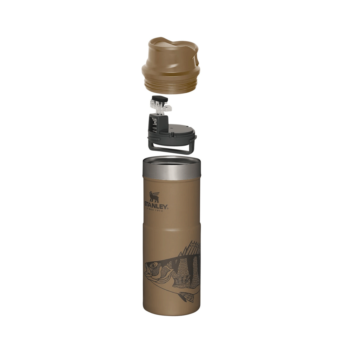 STANLEY - CLASSIC TRIGGER-ACTION TRAVEL MUG 16oz /470ml Peter Perch Tan